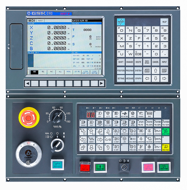 GSK988TD Turning Center Digital 10-Axis CNC Control (Price Based on 4, 130 mm Axis Motors One 7.5 kW Servo Spindle Motor)